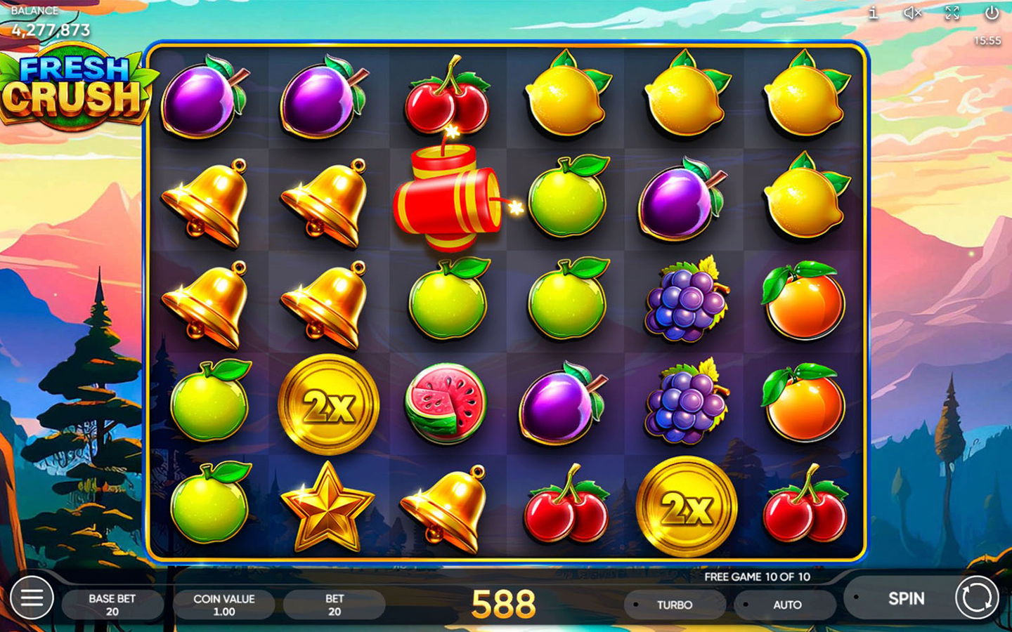 Play Fresh Crush slot by top casino game developer!