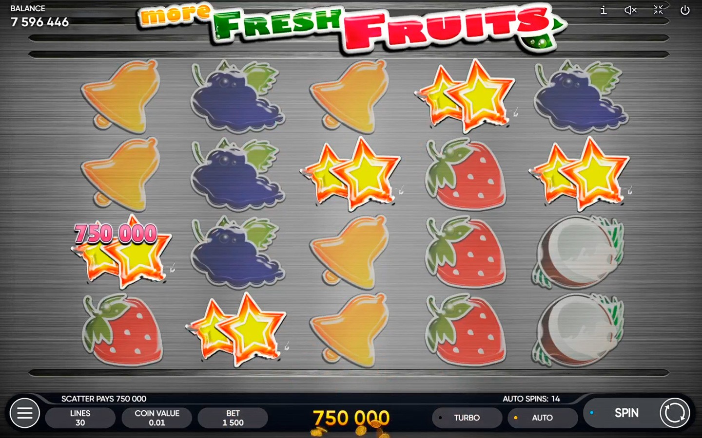 Play More Fresh Fruits slot by top casino game developer!