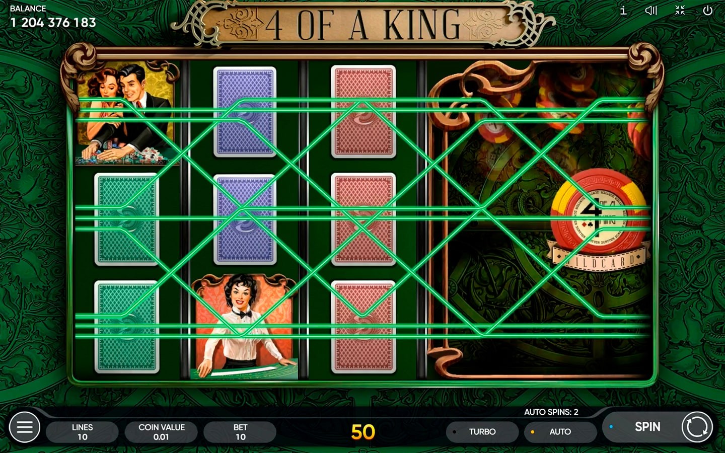 POPULAR CLASSIC SLOTS | Try 4 OF A KING slot now!